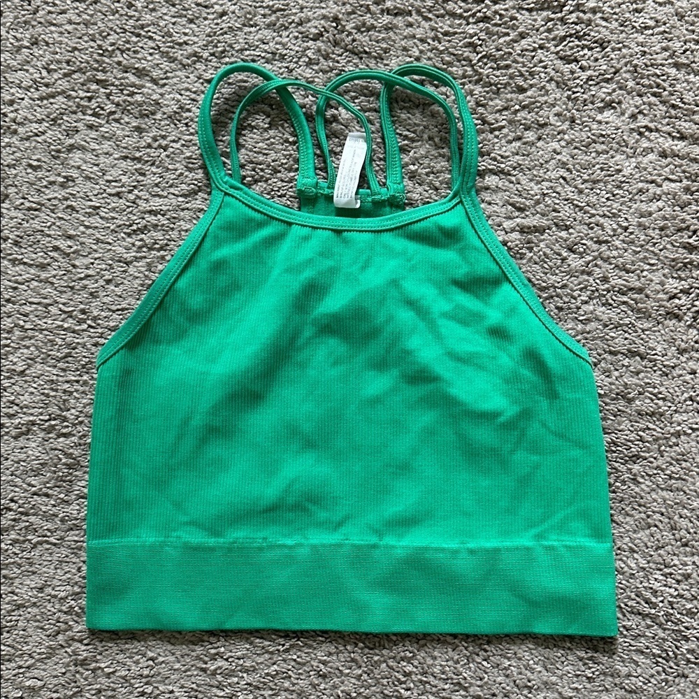 Crop tank green